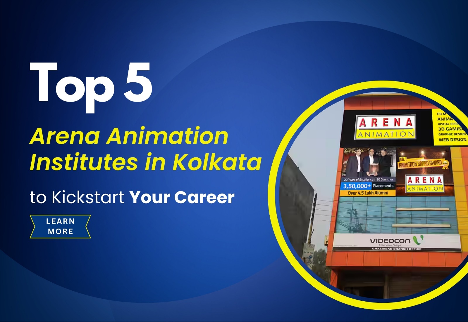 Top 5 Arena Animation Institutes in Kolkata to Kickstart Your Career